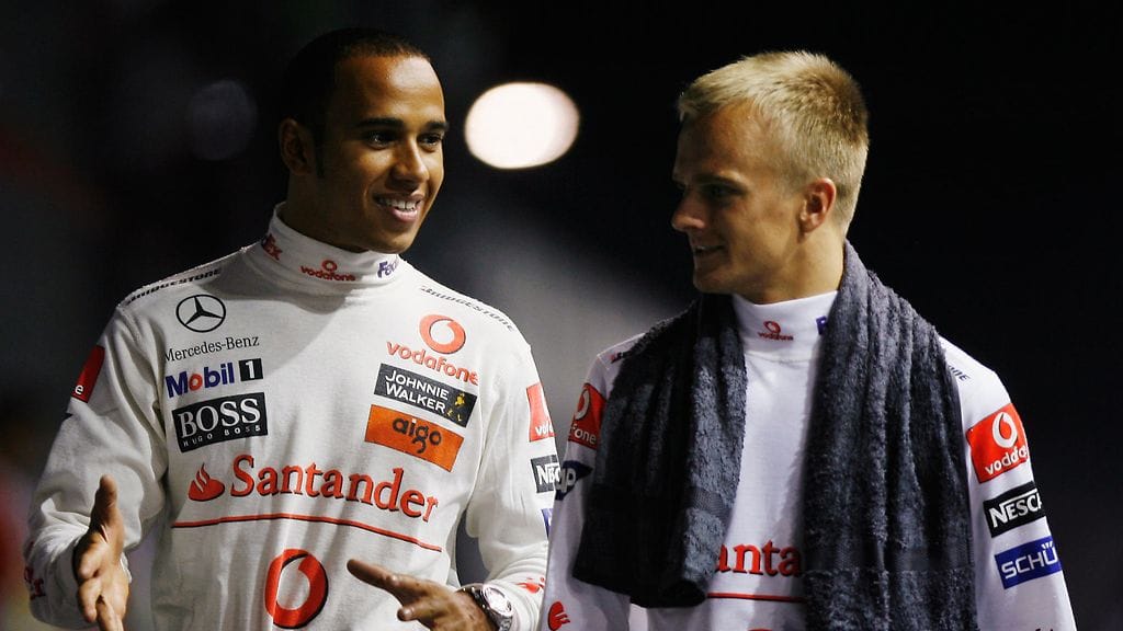 Lewis Hamilton ja Heikki Kovalainen