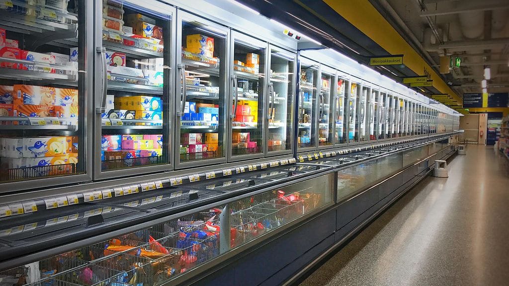 Jäätelö pakasteallas kauppa ruokakauppa