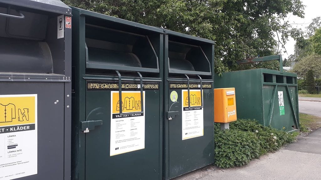 OMA kierrätys vaatekeräys siivous