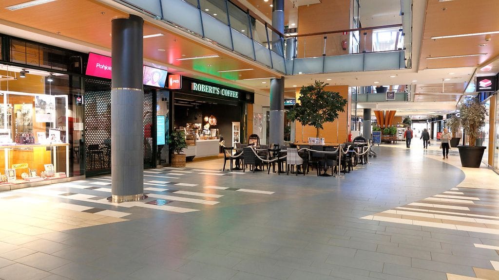 Koko maan kauppakeskusten vertailukelpoinen myynti kasvoi heinä–syyskuussa 1,7 prosenttia vuodentakaiseen verrattuna. Arkistokuva.