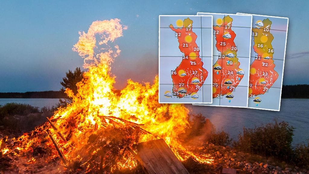 Juhannusviikon-sääkartat