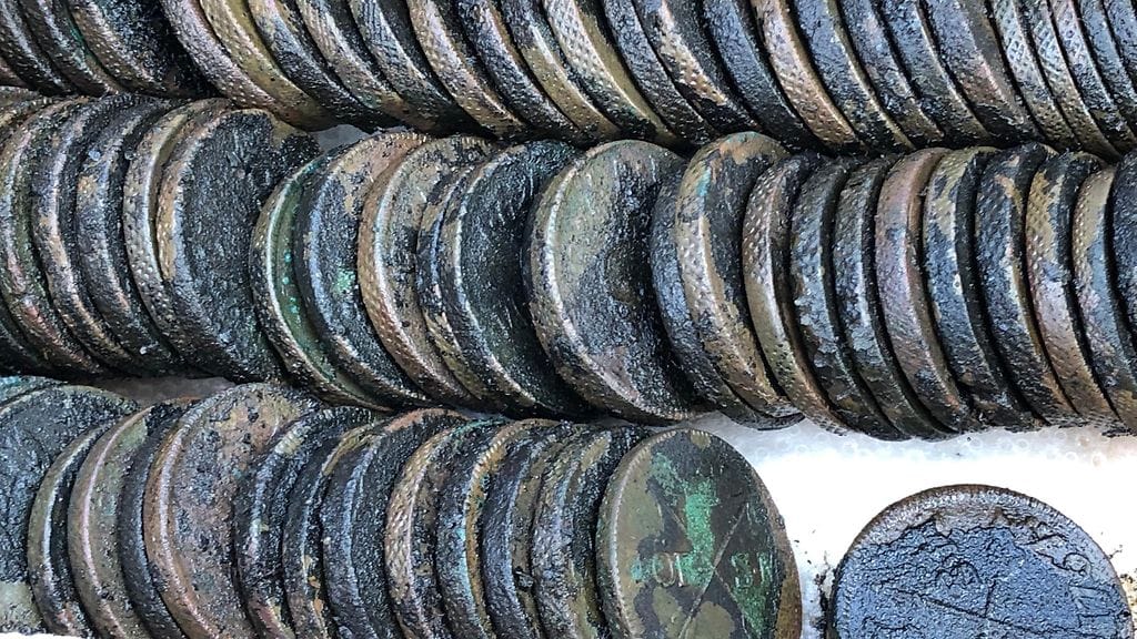 Rahalöytö, Kirkkonummi, kuparirahat