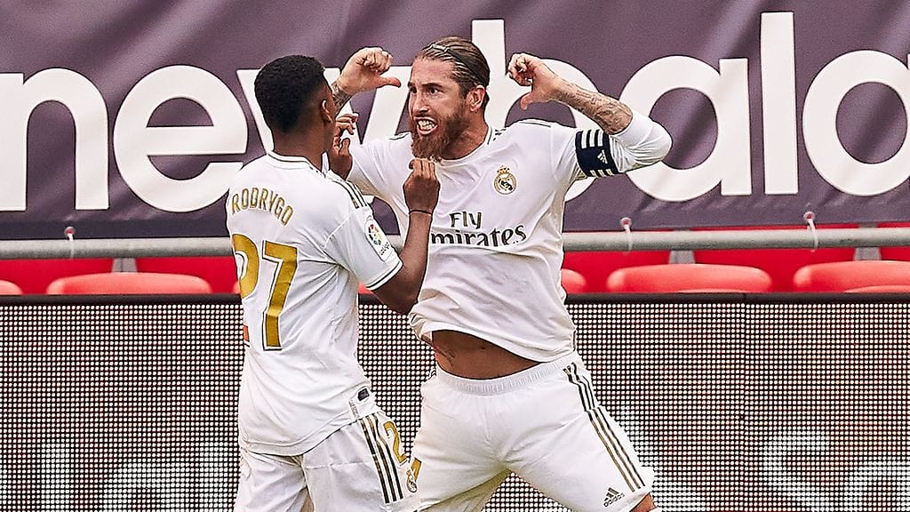 Sergio Ramos ampui voittomaalin rangaistuspotkusta.