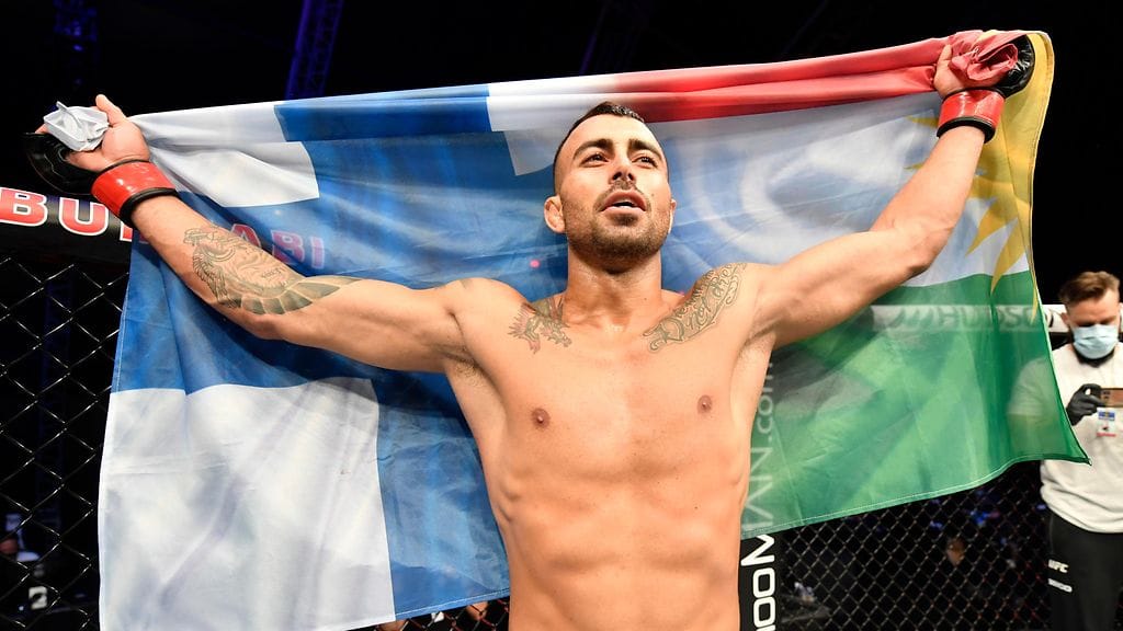 Makwan Amirkhani otti uransa kuudennen voittonsa UFC:ssä.
