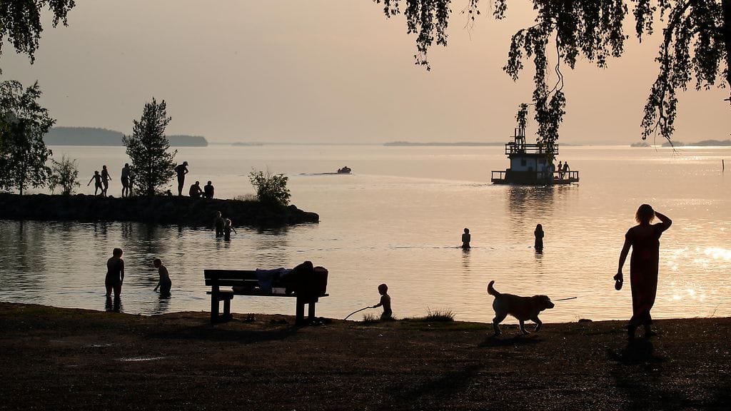 Kuluvana kesänä hellettä on mitattu jossain päin Suomea yhteensä 38 päivänä. Tämä kuva on Kontiolahdelta Pohjois-Karjalasta.