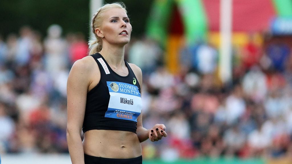 Kristiina Mäkelä on loikkinut tällä kaudella ennätyksekseen 14.41.