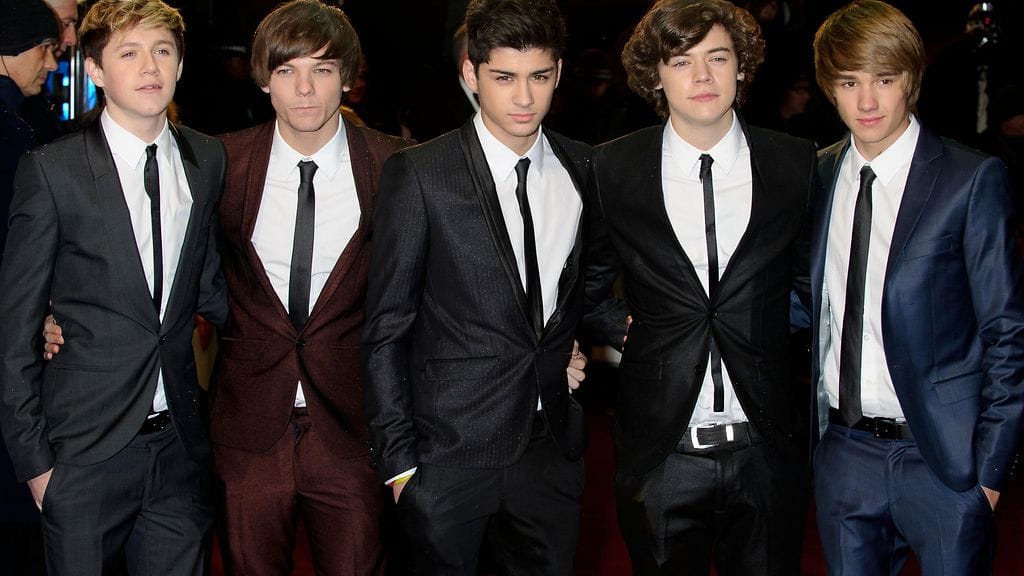 One Directionin jäsenet vuonna 2010.