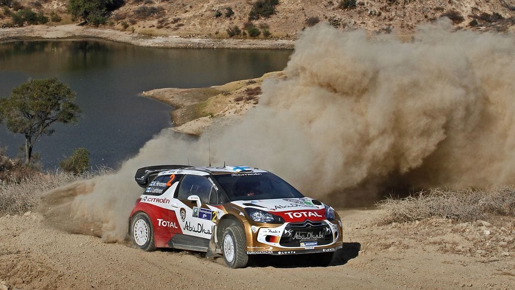 Mikko Hirvonen putosi kisassa neljänneksi.