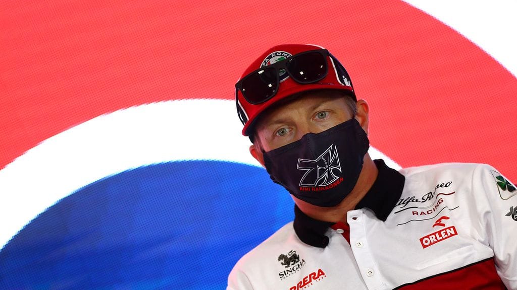 Kimi Räikkönen torstaina Britannian Silverstonessa.