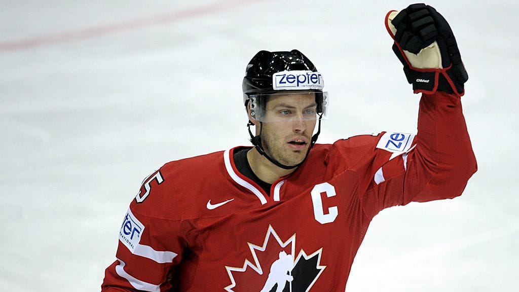 Kanadan MM-joukkueen kapteeni Ryan Getzlaf