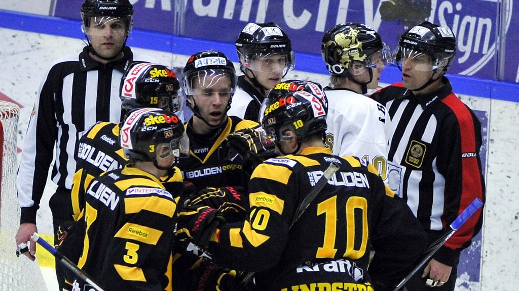 Skellefteålla on kaksi kiinnitystä Ruotsin mestaruuteen. Kuva keväältä 2013.