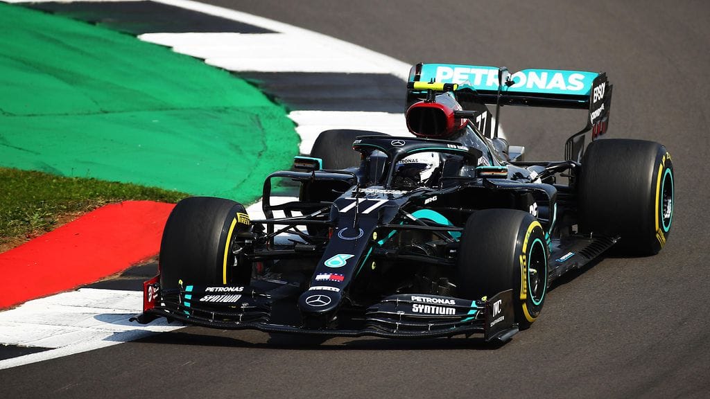 Valtteri Bottas vauhdissa Britannian F1-kisassa.