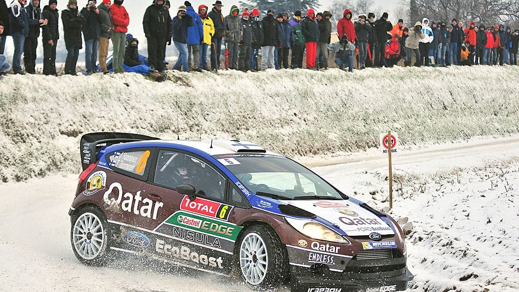 Juho Hänninen ajaa ensimmäistä kertaa Ford Fiesta RS WRC -autolla.