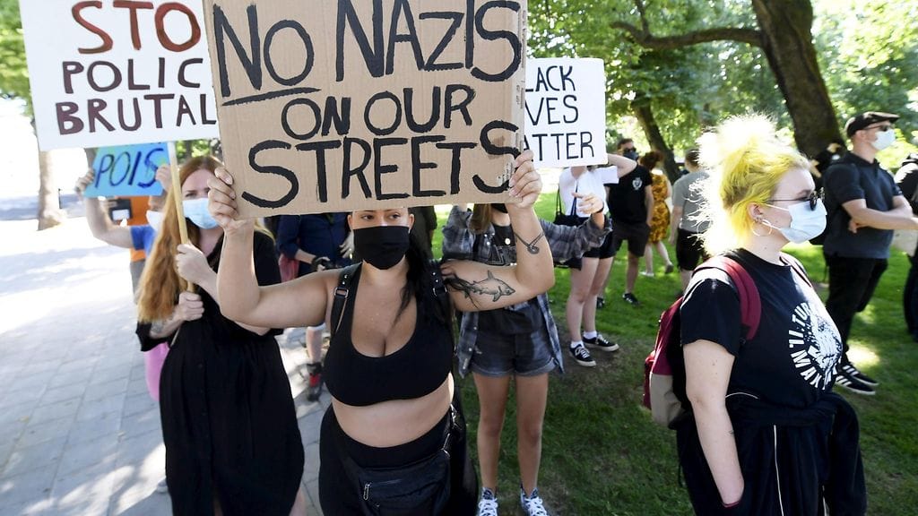 LK, turku, mielenosoitus, turku ilman natseja