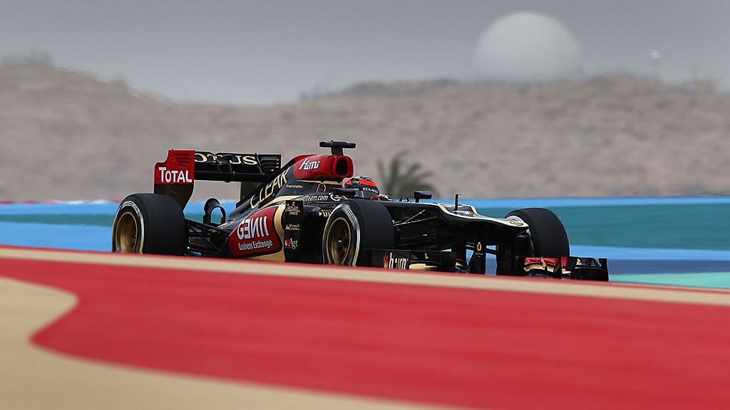 Kimi Räikkönen Bahrainin aika-ajoissa.