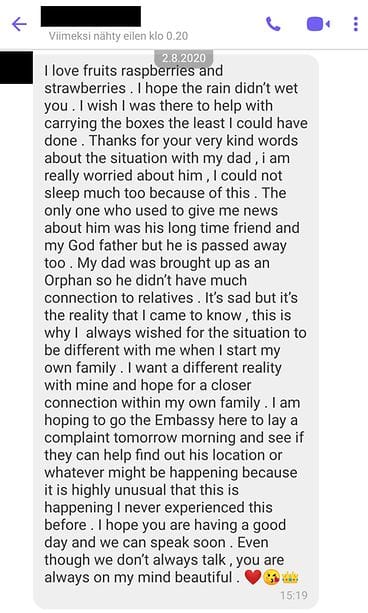 Tinder-huijaus: viesti 4