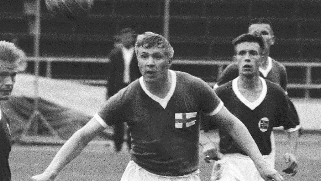 Kai Pahlman maajoukkuepaidassa vuonna 1958