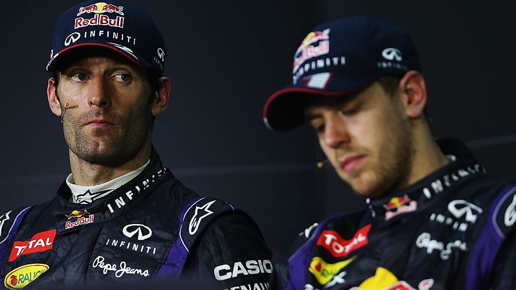Mark Webber ja Sebastian Vettel
