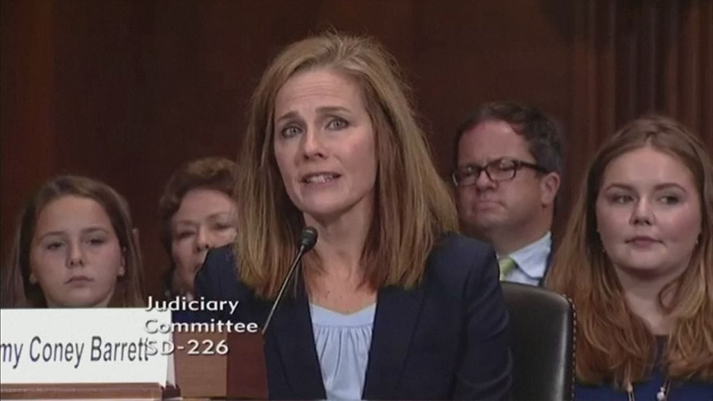 Amy Coney Barrett REUTERS-kuvakaappaus tuomari