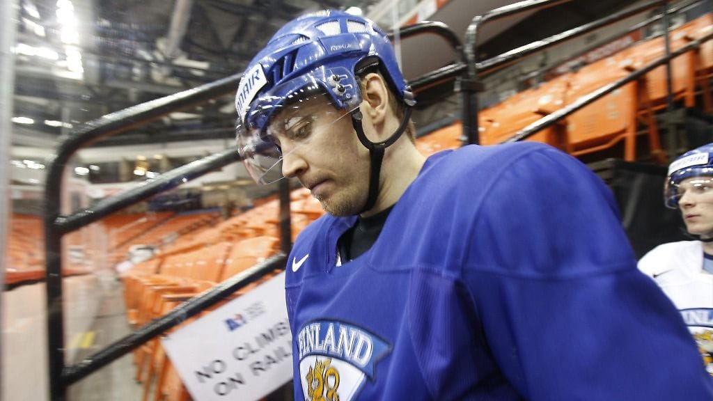 Mikko Luoma jääkiekon MM-kisoissa vuonna 2008.