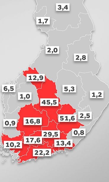 Ilmaantuvuuskartta 24.9.2020 2