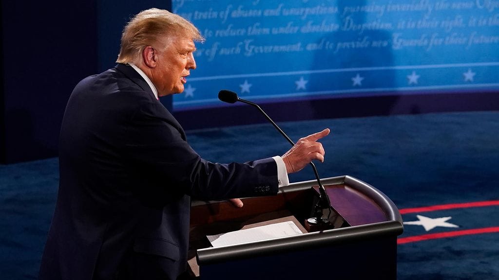 biden trump väittely epa