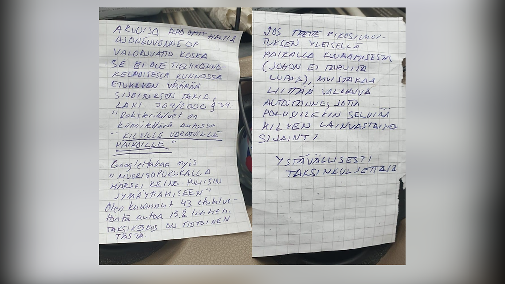 taksinkuljettaja kirje vantaa