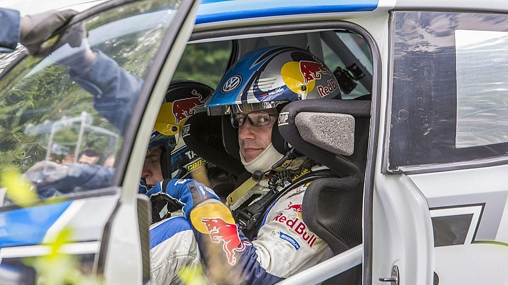 Jari-Matti Latvala testasikeskiviikkona Volkswagenia Jämsässä.