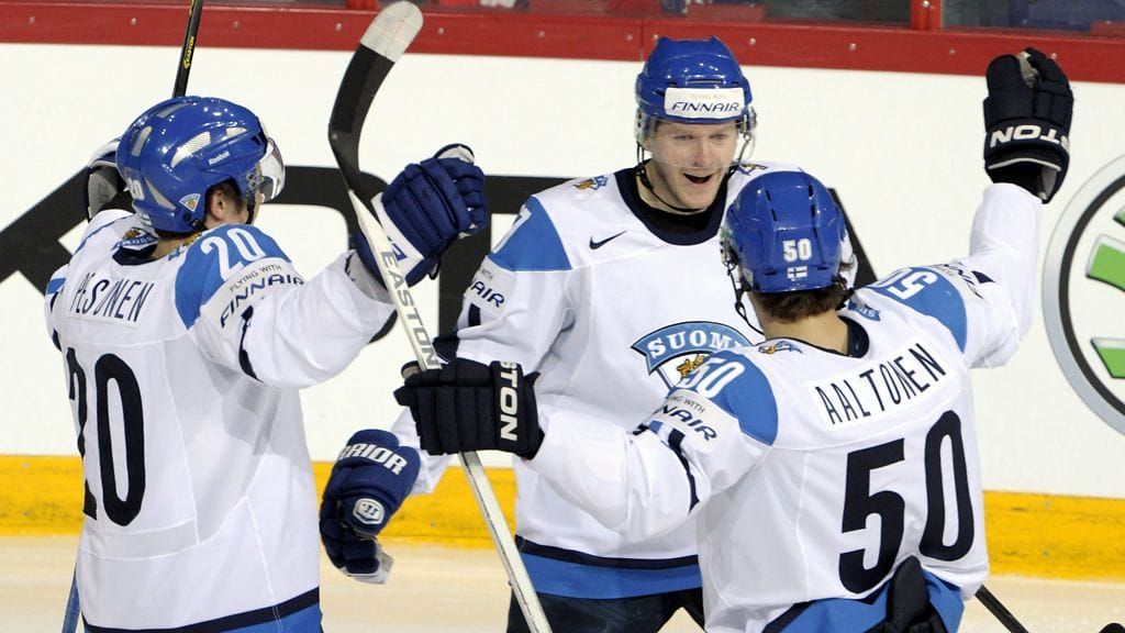 Janne Pesonen (vas.), Petri Kontiola ja Juhamatti Aaltonen ovat jälleen kaikki mukana Suomen maajoukkueryhmässä.