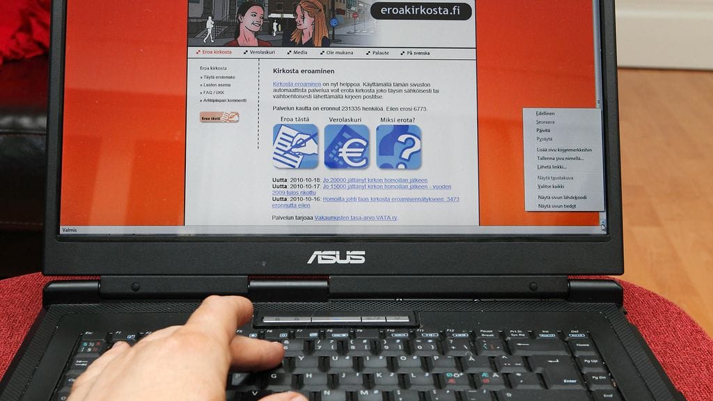 Suomen evankelis-luterilaisen kirkon jäsenmäärä väheni viime vuonna noin 50 000:lla.