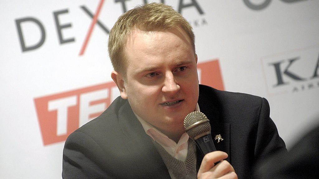 Tomi Lämsä HIFK-Jokerit-ottelun pressitilaisuudessa.