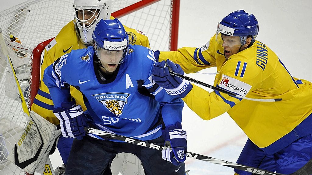 Tuomo Ruutu vuoden 2011 MM-finaalissa.