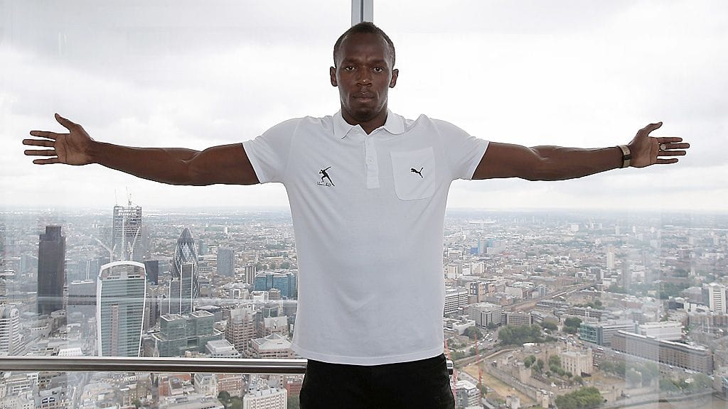 Usain Bolt on jälleen valmis valloittamaan Lontoon.