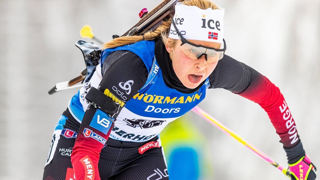 Ingrid Tandrevoldin pikakisa Oberhofissa jäi kesken. KUVA: All Over Press.