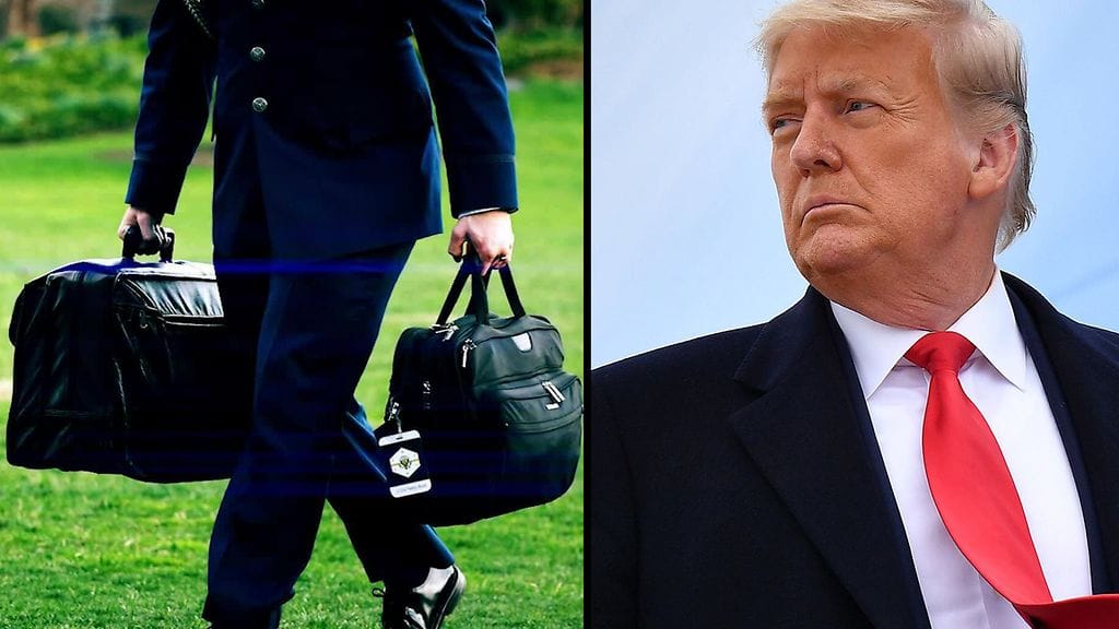 Kuvituskuvaa Yhdysvaltain ydinasesalkusta, jotka sisältävät maan ydinaseiden laukaisuun tarvittavan välineistön.