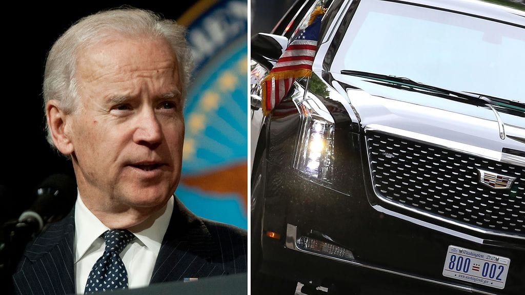 Presidentti Joe Bidenin virka-auto on lempinimeltään The Beast eli Peto