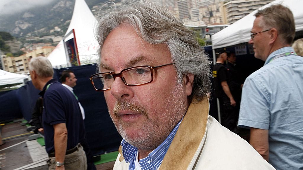 Keke Rosberg F1-varikolla vuonna 2008.