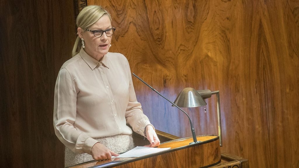 Arkistokuva. Hallituspuolue RKP:n kansanedustaja Eva Biaudet äänesti viime perjantaina eduskunnan täysistunnossa jälleen hallituksen esitystä vastaan.