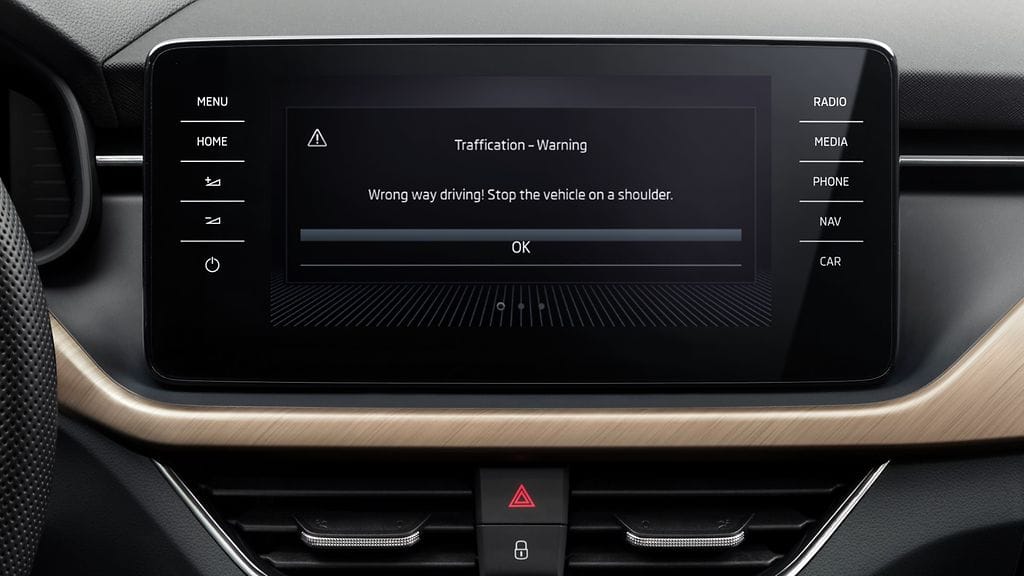 skoda traffication infotainment app