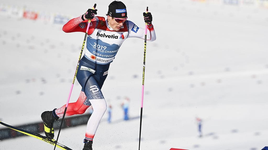 Johannes Hösflot Kläbo voitti toisen henkilökohtaisen maailmanmestaruutensa sprintissä.