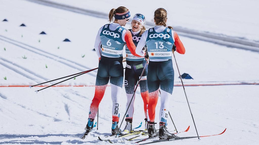Norjalla oli kolme hiihtäjää perinteisen sprintin loppukilpailussa.