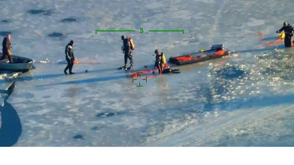 Merivartiosto julkaisi kuvan pelastustehtävästä.