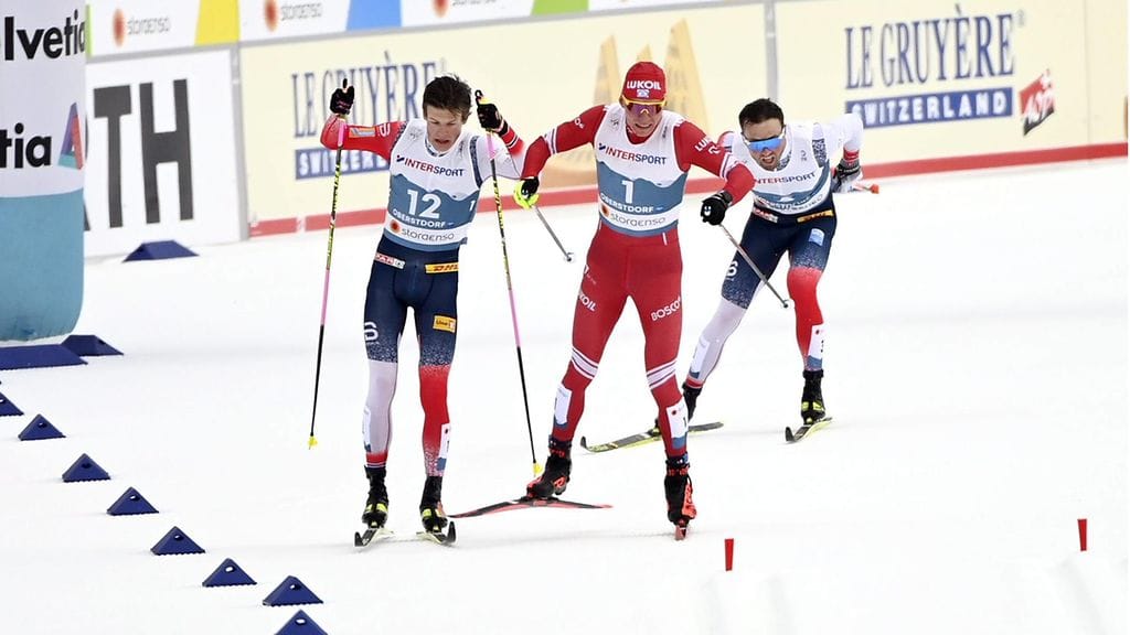 Johannes Hösflot Kläbo menetti maailmanmestaruuden Aleksandr Bolshunov -kolarin myötä.