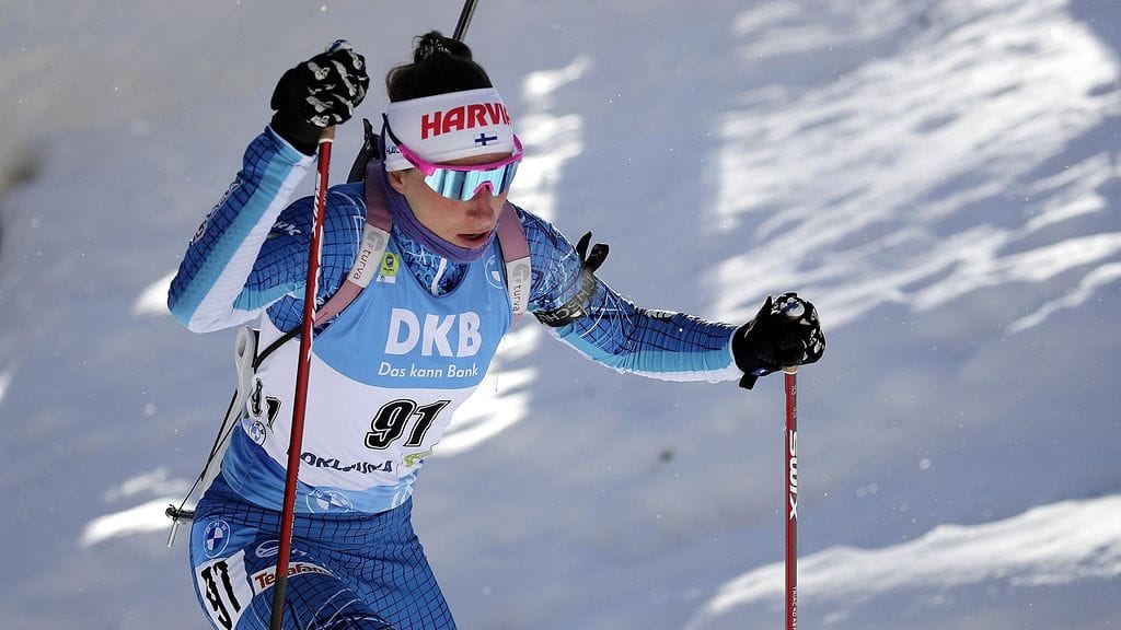 Nastassia Kinnunen koki kovia kilpailun ensimmäisellä kierroksella. Arkistokuva.