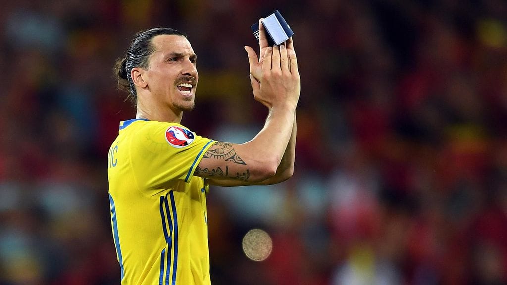 Zlatan Ibrahimovic on viimeksi pelannut Ruotsin maajoukkueessa vuonna 2016.