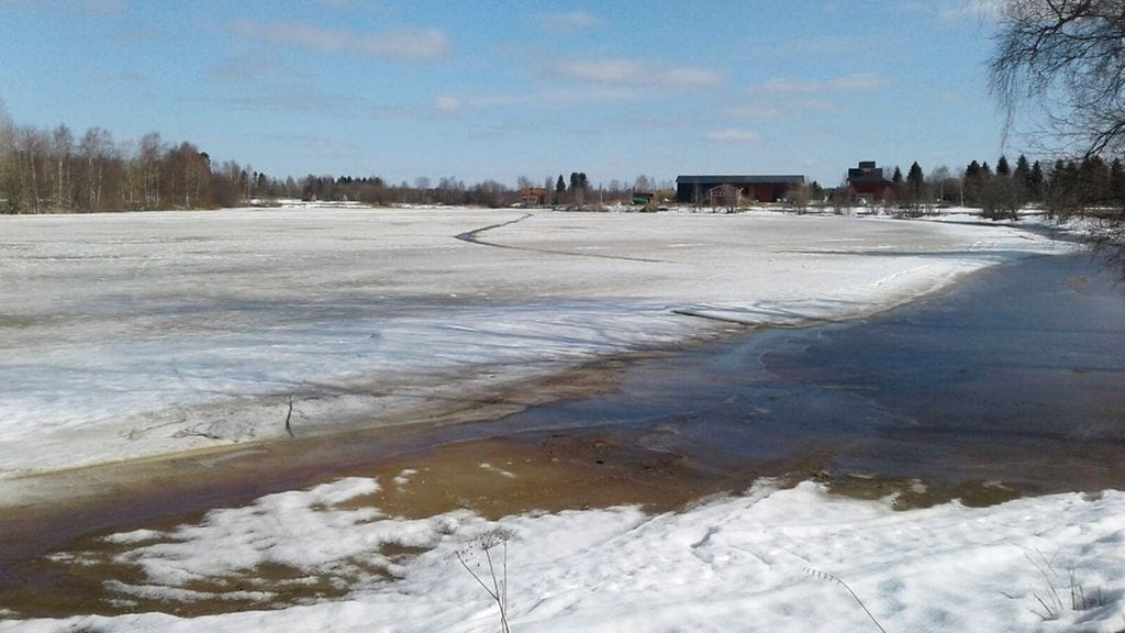 Pohjanmaalla on ollut tänä talvena lunta keskimääräistä enemmän.