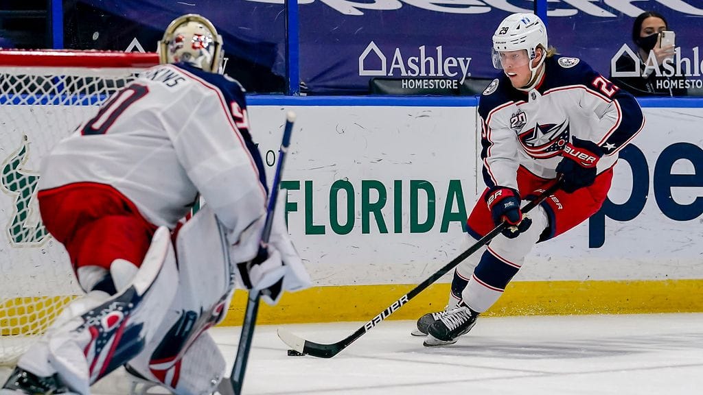 Patrik Laine pelasi Tampa Bay Lightningia vastaan reilut 13 minuuttia.