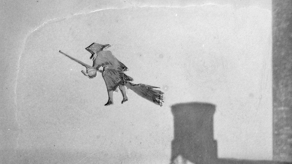 Pääsiäisnoita, vanha postikortti