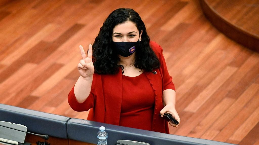 38-vuotias Vjosa Osmani on profiloitunut korruption vastustajana.