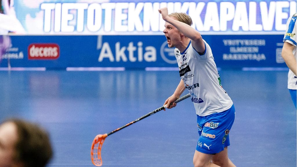 Nokian KrP:n Mikko Laakso iski pronssiottelussa kaksi maalia. Kuva välieräsarjasta Classicia vastaan.